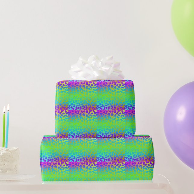 Pattern Colourful Inspiration Retro Cute Wrapping Paper (Party Gifts)