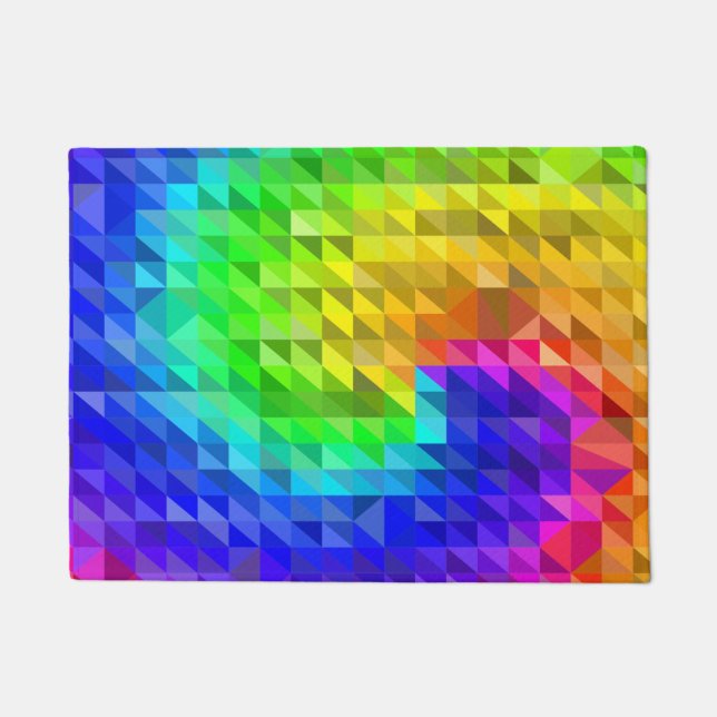 Pattern Colourful Inspiration Retro Summer Doormat (Front)