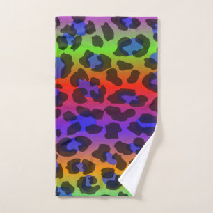 Pattern Colourful Inspiration Retro Tiger Hand Towel