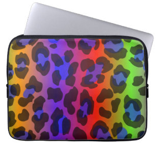 Pattern Colourful Inspiration Retro Tiger Laptop Sleeve