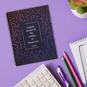 Pattern colourful lines Notebook