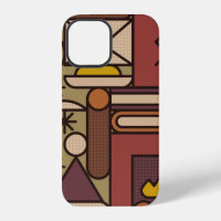 Pattern: cosy evening. Vintage illustrationabstrac