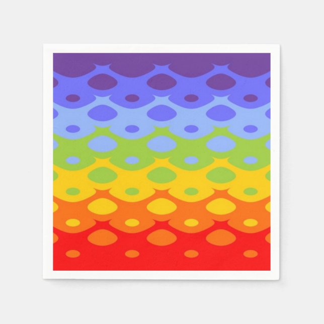 Pattern Design chakra coloured + your ideas Napkin (Front)