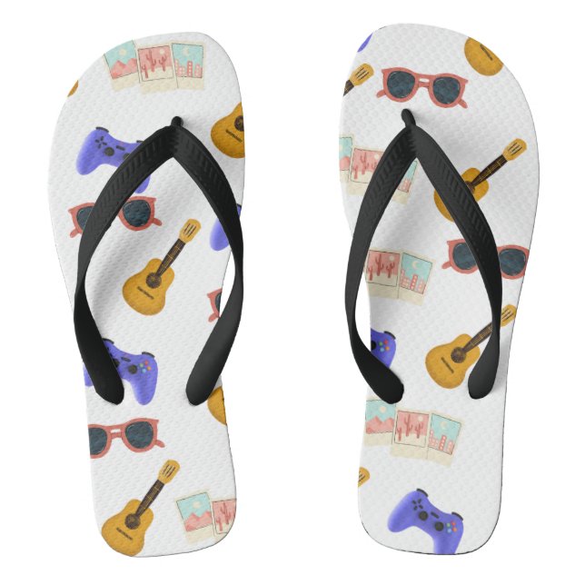 Pattern design flops thongs (Footbed)