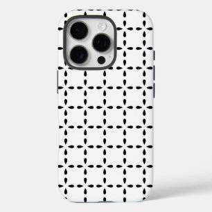 Pattern Design in Black and White iPhone 16 Pro Case