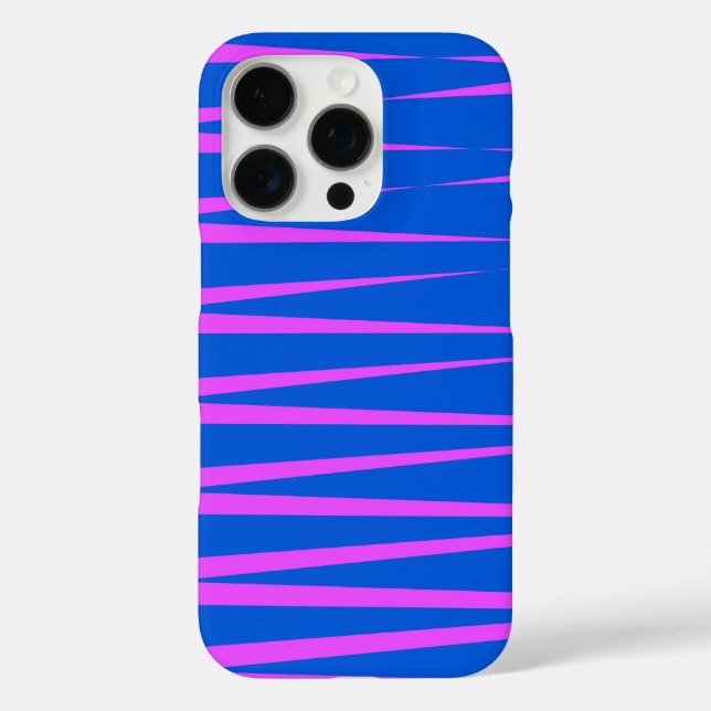 Pattern Design in Blue and Pink Case-Mate iPhone Case (Back)