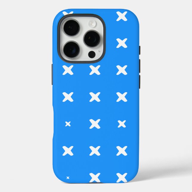 Pattern Design in Blue and White Case-Mate iPhone Case (Back)