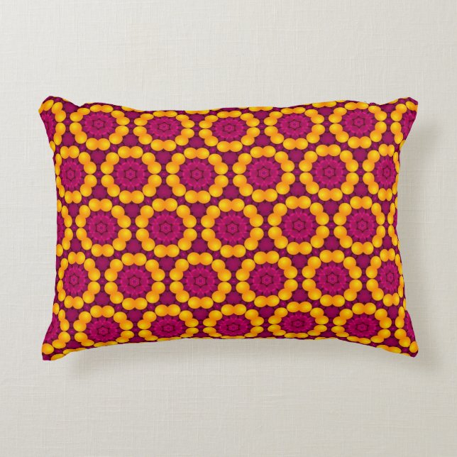 pattern design made by repetition of geometric sha decorative cushion (Front)
