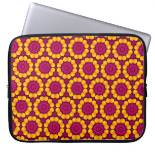 pattern design made by repetition of geometric sha laptop sleeve