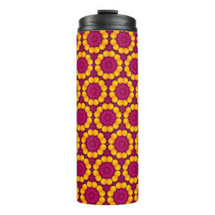 pattern design made by repetition of geometric sha thermal tumbler