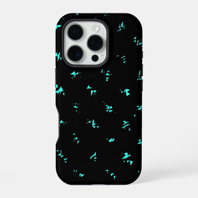 Pattern Design on Black iPhone Case (Back)
