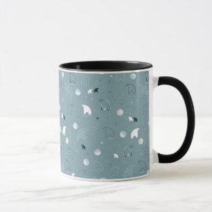 pattern displaying a cute polar mug