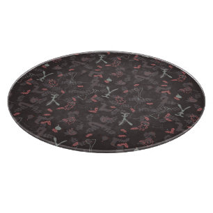 pattern displaying baby animals 1 cutting board