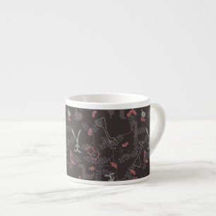 pattern displaying baby animals 1 espresso cup
