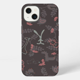 pattern displaying baby animals 1 iPhone case