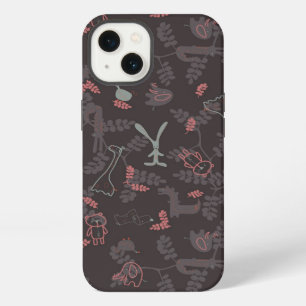 pattern displaying baby animals 1 iPhone 13 case