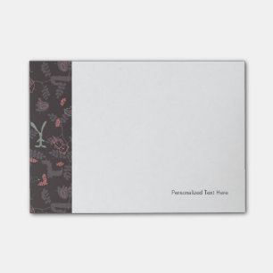 pattern displaying baby animals 1 post-it notes