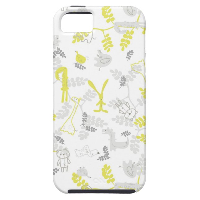 pattern displaying baby animals 2 Case-Mate iPhone case (Back)