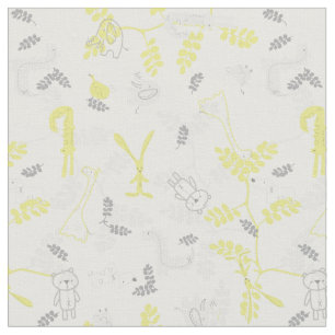 pattern displaying baby animals 2 fabric