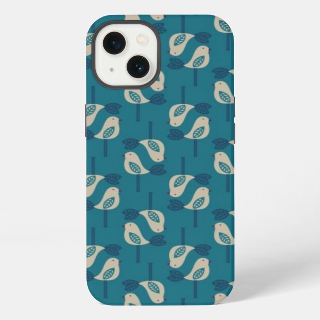 pattern displaying birds iPhone case (Back)