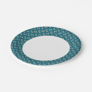 pattern displaying birds paper plate