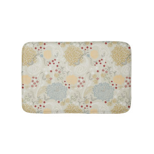 pattern displaying curly garden bath mat