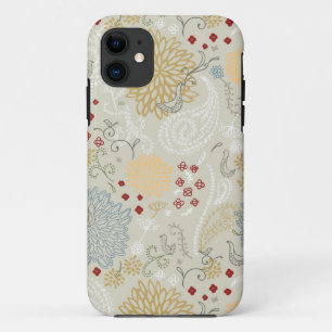 pattern displaying curly garden iPhone 11 case