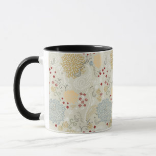 pattern displaying curly garden mug