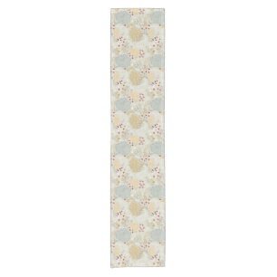 pattern displaying curly garden short table runner