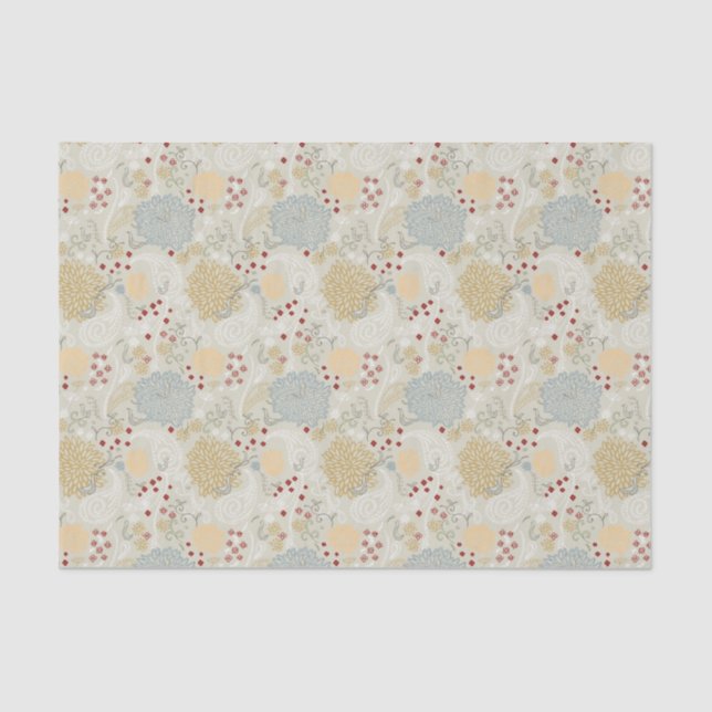 pattern displaying curly garden tissue paper (Front)