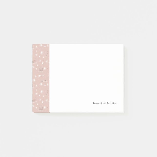pattern displaying cute baby jungle animals post-it notes (Front)