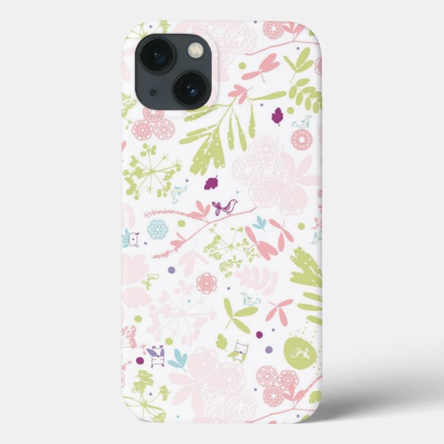 pattern displaying floral Case-Mate iPhone case (Back)