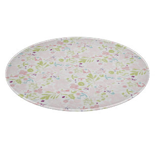 pattern displaying floral cutting board