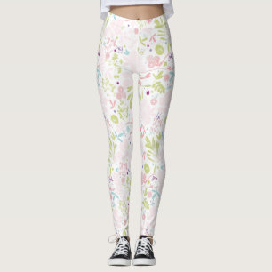 pattern displaying floral leggings