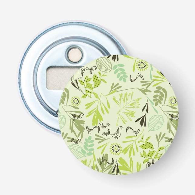 pattern displaying little baby birds bottle opener (Front)