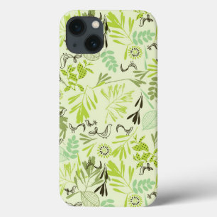 pattern displaying little baby birds iPhone 13 case