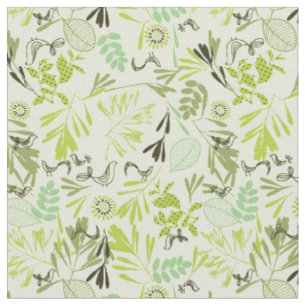 pattern displaying little baby birds fabric