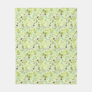 pattern displaying little baby birds fleece blanket