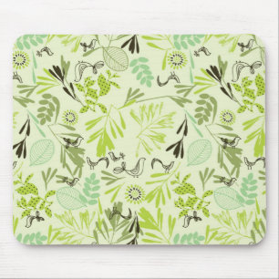 pattern displaying little baby birds mouse pad