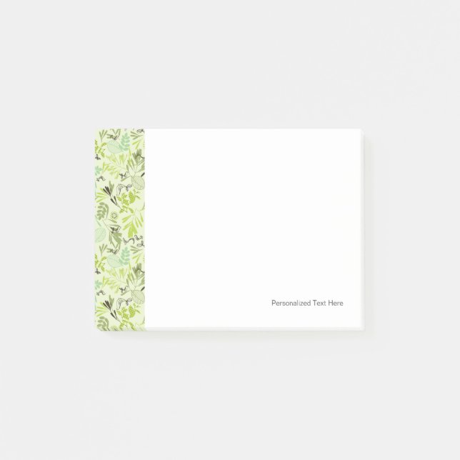 pattern displaying little baby birds post-it notes (Front)