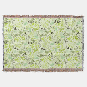 pattern displaying little baby birds throw blanket
