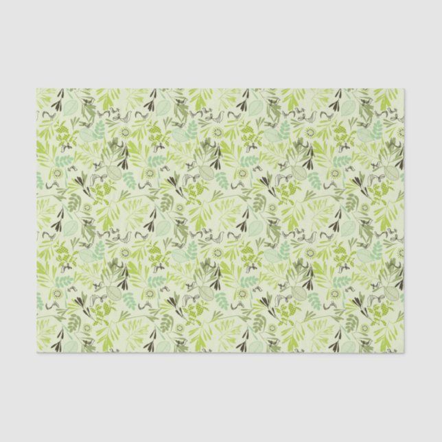 pattern displaying little baby birds tissue paper (Front)