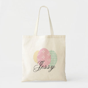 Pattern Egg Spring Pastel Tote Bag