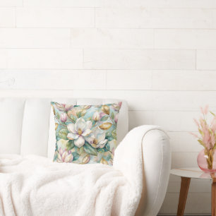 Pattern Elegant Magnolias Cushion