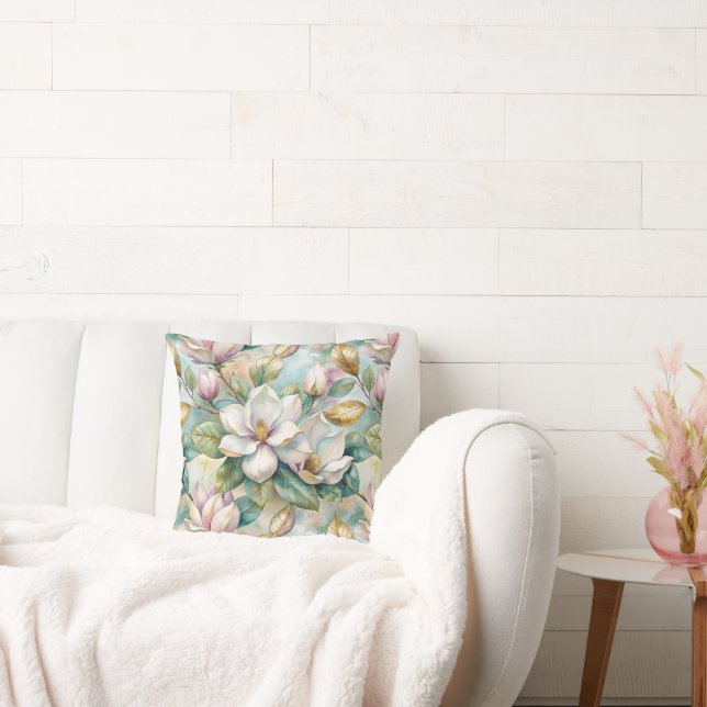 Pattern Elegant Magnolias Cushion (Couch)