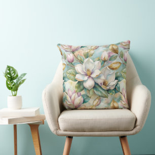 Pattern Elegant Magnolias Cushion