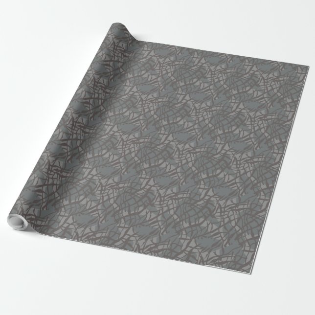 Pattern elephant leather wrapping paper (Unrolled)