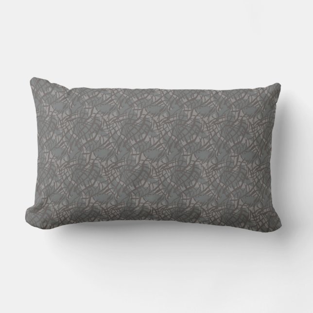 Pattern elephant lumbar cushion (Front)