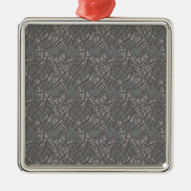 Pattern elephant metal ornament (Front)