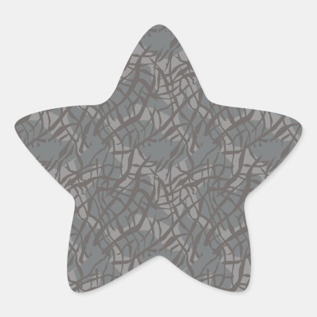 Pattern elephant star sticker (Front)